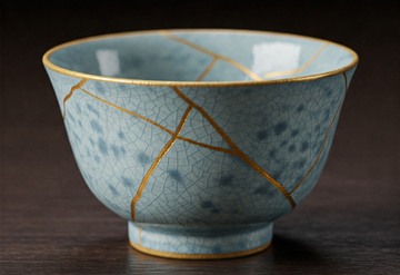 Detailaufnahme Kintsugi